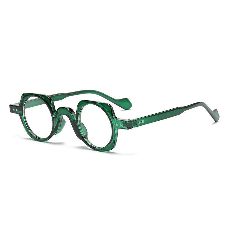 New Arrival Retro Round Punk Glasses for Men Clear Lens Fashion Glasses Frame Women Vintage Hexagon Decoration Male
