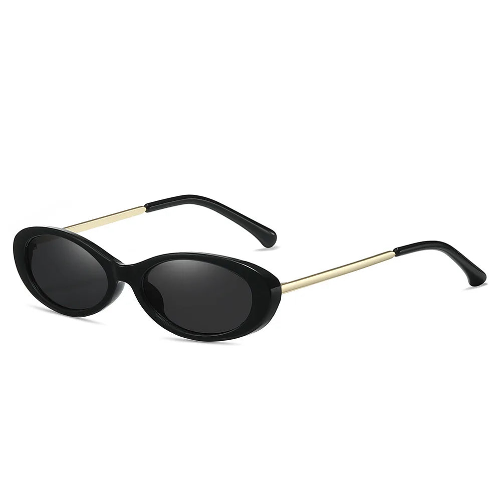 New Vintage Candy Colors Small Oval Women Sunglasses Shades UV400 Fashion Yellow Green Men Trending Punk Sun Glasses