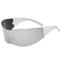 Y2K Cyber Punk One-Piece Sports Sunglasses Women Men 2025 Luxury Brand Windproof Rimless Sun Glasses For Ladies Shield Eyewear