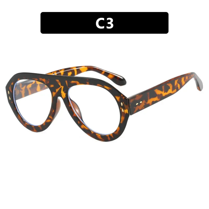 Oversized Popular Fashion Pilot Women Sunglasses Retro Red Shades UV400 Men Trending Wide Legs Sun Glasses