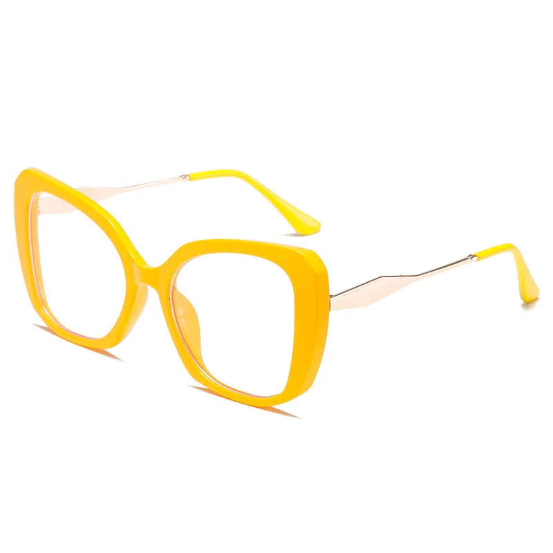 New Minimalist Anti Blue Light Flat Glasses Protective Goggles That Can Also Be Worn Without Makeup Decorative Metal Glasses