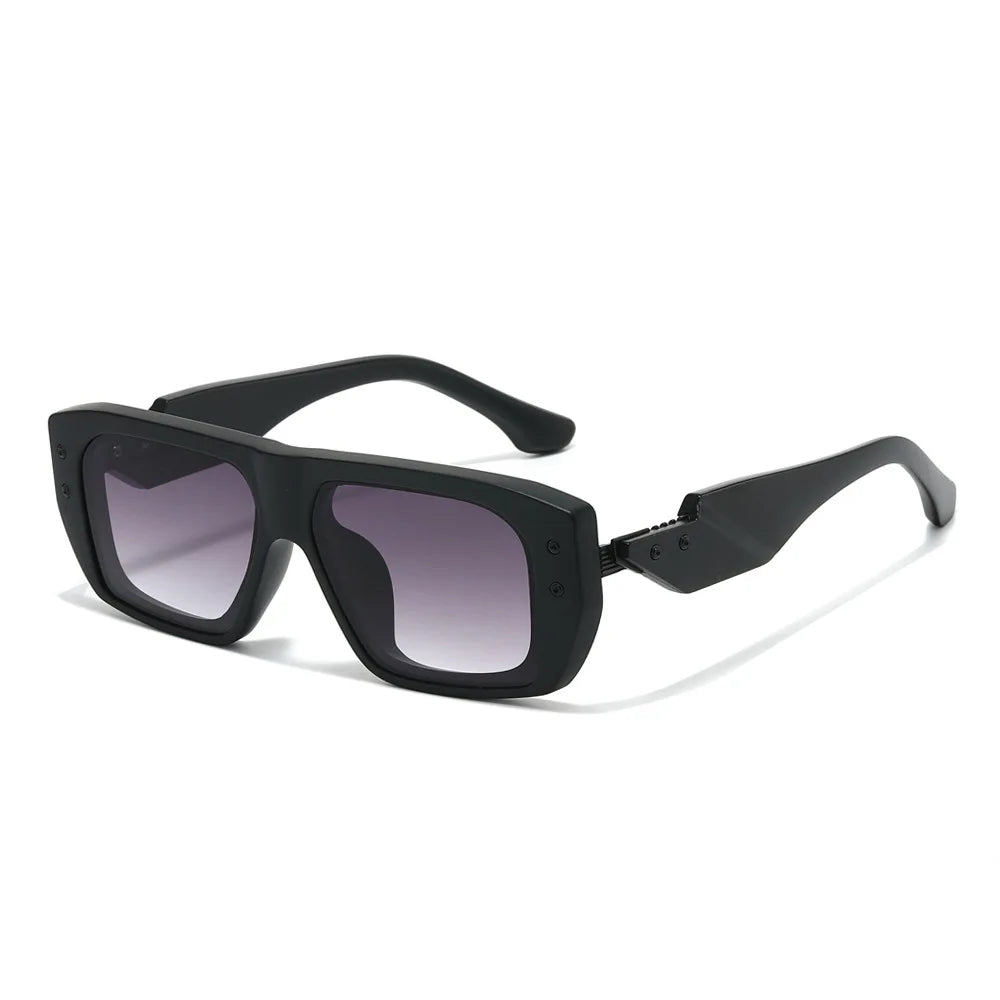 Luxury Square Sunglasses for Men Flat Top UV400 Sun Glasses Women Brand Designer Trendy Female Shades Anti Blue Light