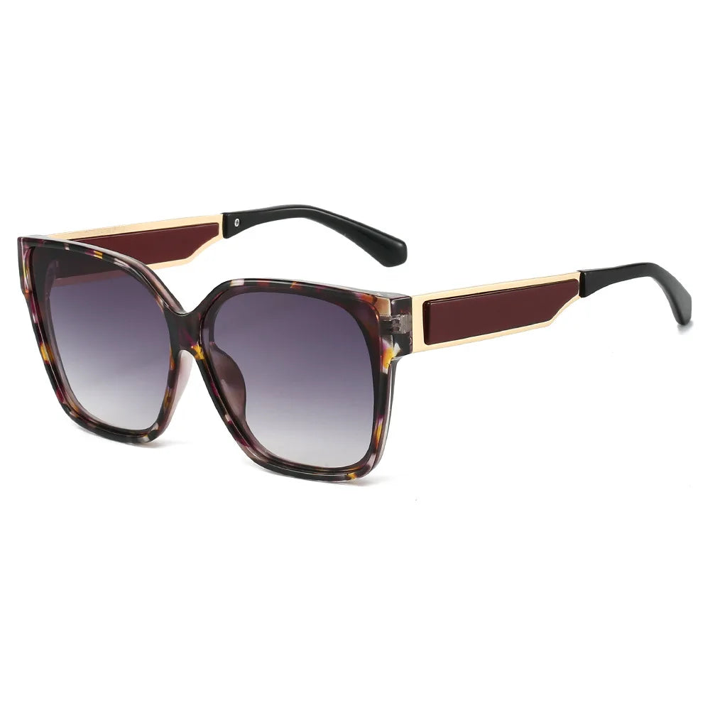 New Fashion Square Sunglasses Women Gradient Blue Shades UV400 Retro Men Trending Sun Glasses