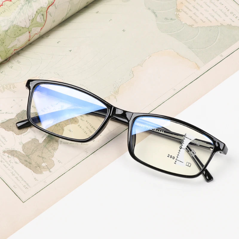 Progressive Multifocal Reading Glasses Men Women Presbyopic EyeGlasses with Diopter +1.5 To +3.5 Anti Blue Light Eyewear