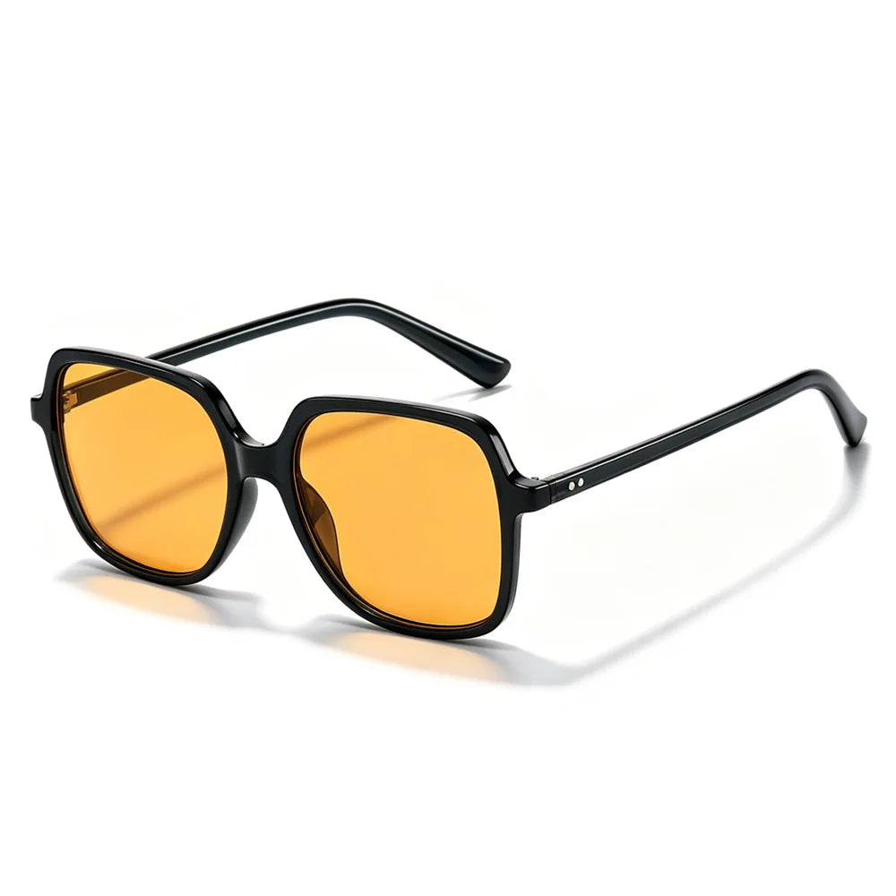 New Square Rivets Sunglasses Fashion Gradient Shades UV400 Men/Women Outdoor Punk Sun Glasses