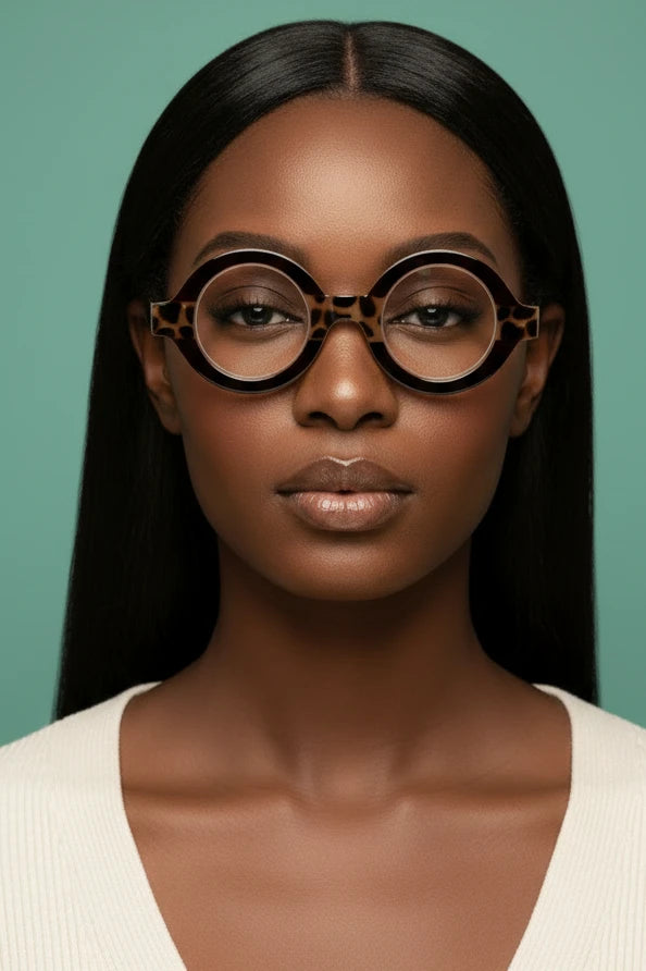 Round Frame Youthful Reading Glasses Women Fashionable High-quality Personalized High-definition Anti Blue Light Glasses