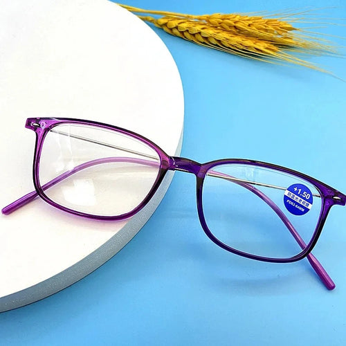 Classic Fashion Reading Glasses Anti Blue Light Blocking Eyeglasses Anti-Fatigue Eyewear for Men Women Presbyopia +1.0 To +4.0