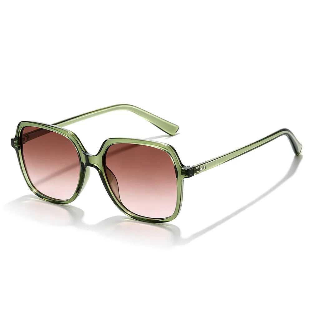 New Square Rivets Sunglasses Fashion Gradient Shades UV400 Men/Women Outdoor Punk Sun Glasses