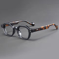 Polygonal Reading Glasses Spring Eyeglass Legs Full Frame Trendy Style Far Sighted Glasses
