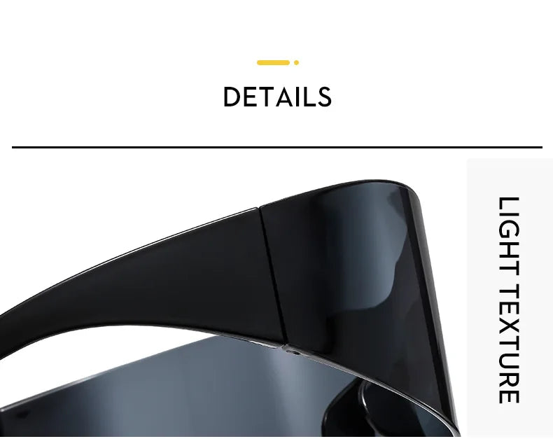 Y2K Cyber Punk One-Piece Sports Sunglasses Women Men 2025 Luxury Brand Windproof Rimless Sun Glasses For Ladies Shield Eyewear
