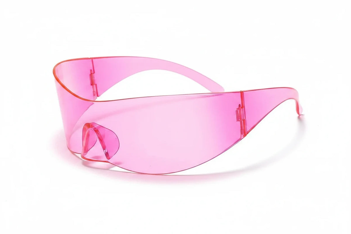 Y2K Cyber Punk One-Piece Sports Sunglasses Women Men 2025 Luxury Brand Windproof Rimless Sun Glasses For Ladies Shield Eyewear