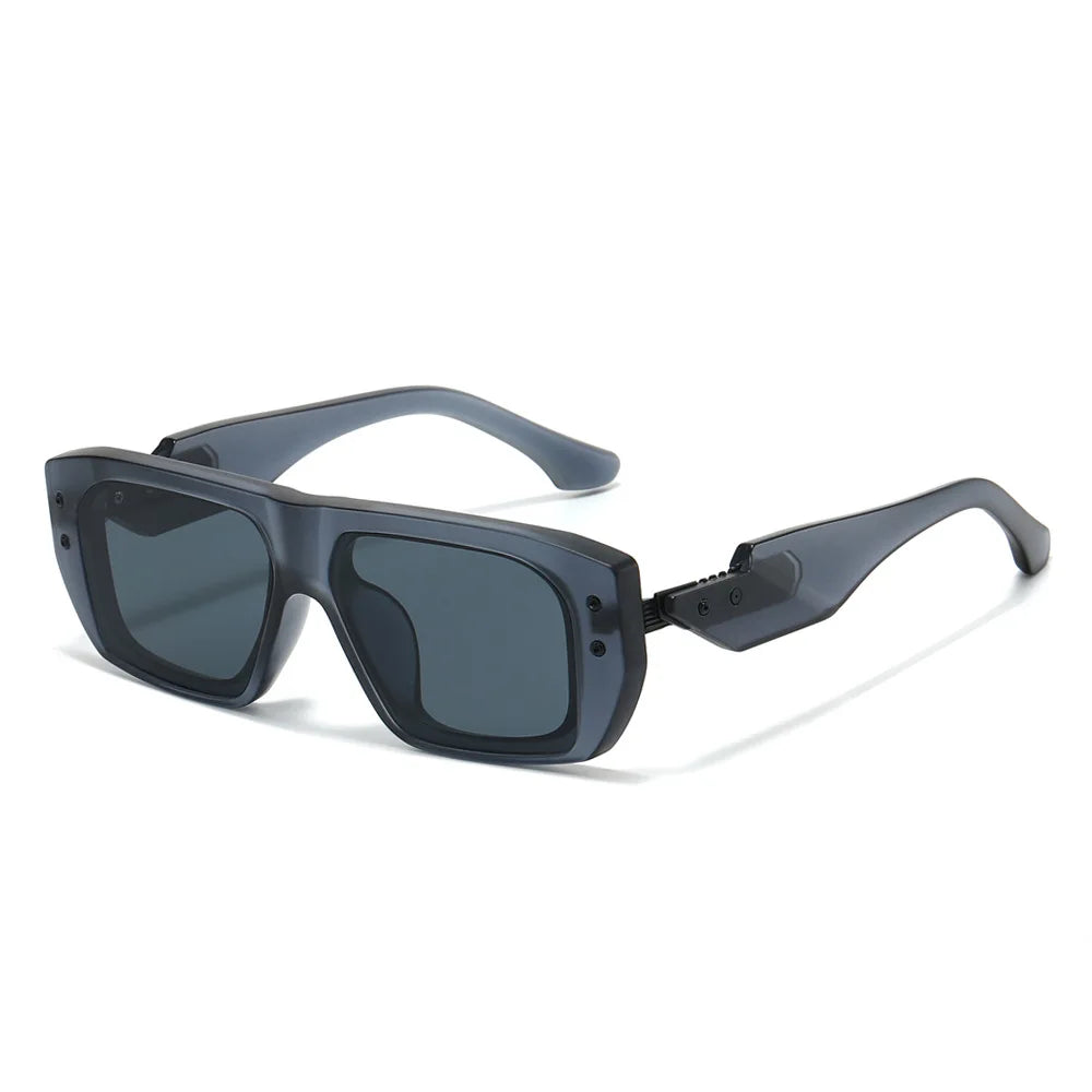 Luxury Square Sunglasses for Men Flat Top UV400 Sun Glasses Women Brand Designer Trendy Female Shades Anti Blue Light