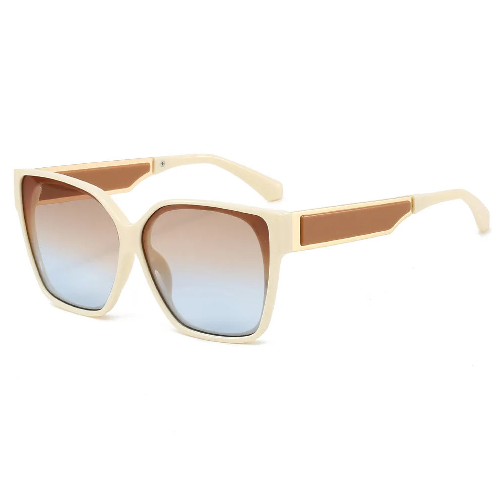 New Fashion Square Sunglasses Women Gradient Blue Shades UV400 Retro Men Trending Sun Glasses