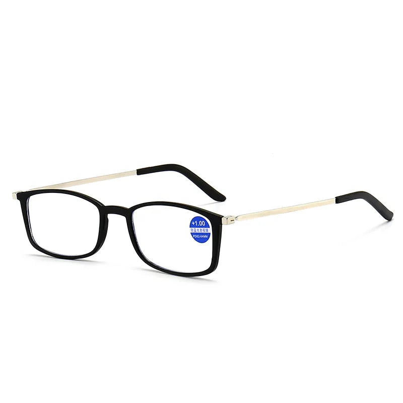 Ultra Thin Pastable Mobile Phone Reading Glasses Anti Blue Light Blocking for Men and Women with Eyeglasses Case +1.0 To +4.0