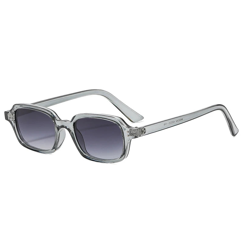 New Vintage Square Rivets Men Sunglasses Fashion Leopard Blue UV400 Women Trending Gradient Sun Glasses