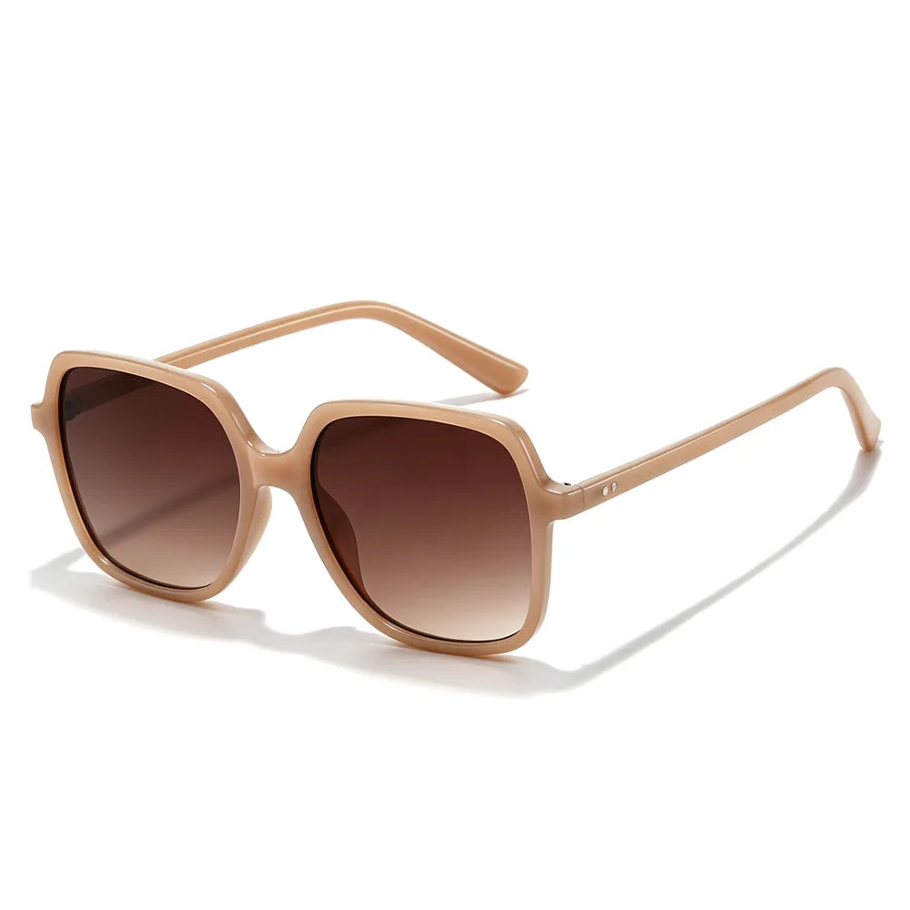 New Square Rivets Sunglasses Fashion Gradient Shades UV400 Men/Women Outdoor Punk Sun Glasses