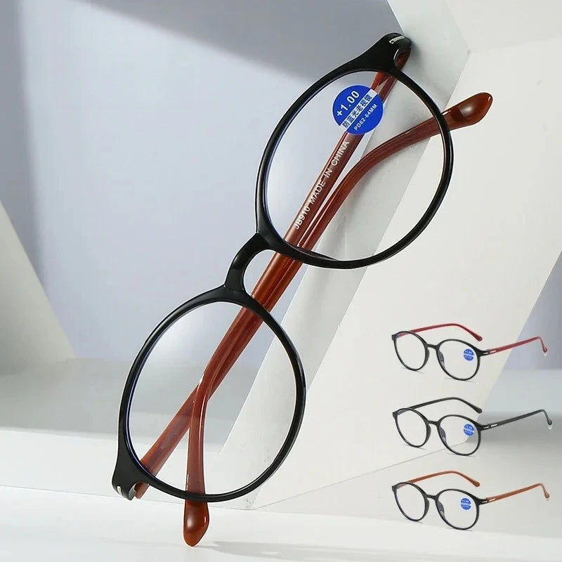 Unisex Comfortable Eyewear Ultra Lightweight Anti Blue Light Blocking HD Reading Glasses for Man and Woman Presbyopia Eyeglasses