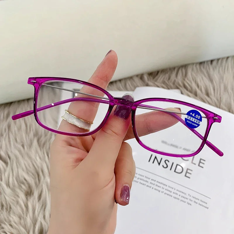 Classic Fashion Reading Glasses Anti Blue Light Blocking Eyeglasses Anti-Fatigue Eyewear for Men Women Presbyopia +1.0 To +4.0