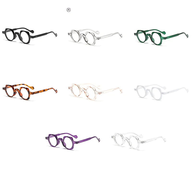 New Arrival Retro Round Punk Glasses for Men Clear Lens Fashion Glasses Frame Women Vintage Hexagon Decoration Male