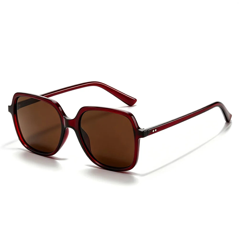 New Square Rivets Sunglasses Fashion Gradient Shades UV400 Men/Women Outdoor Punk Sun Glasses