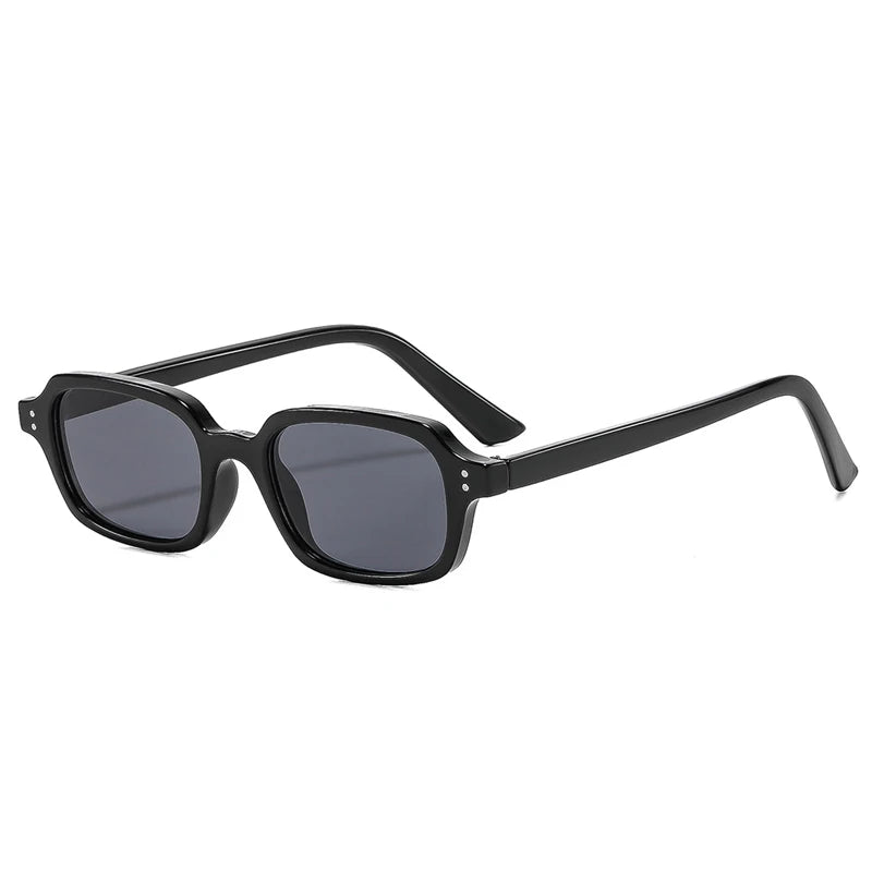 New Vintage Square Rivets Men Sunglasses Fashion Leopard Blue UV400 Women Trending Gradient Sun Glasses